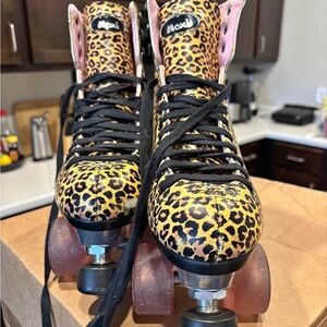 Moxi Leopard Print Skates